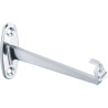 Support tablette lavabo pour tablette largeur 120 mm maxi, zamak chromé, vis