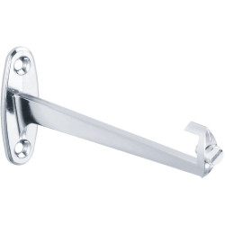 Support tablette lavabo pour tablette largeur 120 mm maxi, zamak chromé, vis