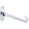 Support tablette lavabo pour tablette largeur 120 mm maxi, zamak chromé, vis
