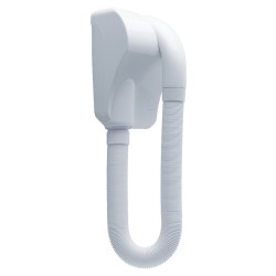 Sèche cheveux 1000 W, 460 x 140 x 150 mm, classe II, abs blanc, automatique