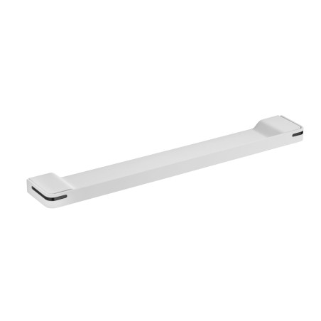 Tablette de lavabo 550 mm, aluminium plié thermolaqué blanc mat