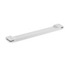 Tablette de lavabo 550 mm, aluminium plié thermolaqué blanc mat