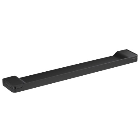 Tablette de lavabo 550 mm, aluminium plié thermolaqué noir mat