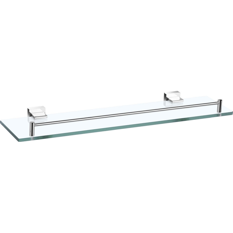 Tablette de lavabo CUBIC L520 x P136 x H53 mm, en laiton chromé