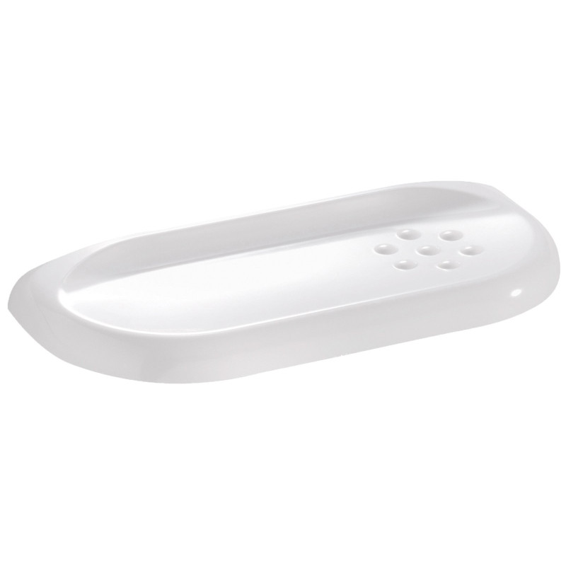 Tablette lavabo 300 x 120 x 30 mm, résine thermodurcie blanc