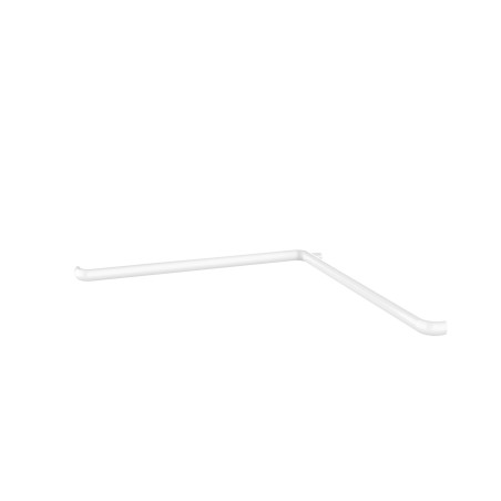 Barre 90° angle 2 murs, 838x838 mm, ERGOLIFE Nylon blanc Ø38 x 25mm, sans embase