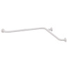 Barre d'angle 2 murs 90° symétrique, 500 x 500 mm, tube alu. époxy blanc Ø 30 mm