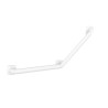 Barre d'appui 135° 3pf symétrique, 389x389mm, ERGOLIFE Nylon blanc Ø 38x25 mm