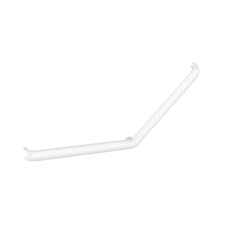 Barre d'appui 135° 3pf symétrique, ERGOLIFE sans embase, nylon blanc Ø 38x25 mm
