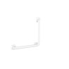 Barre d'appui 90° 3pf symétrique, 389x389mm, ERGOLIFE Nylon blanc Ø 38x25 mm