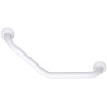 Barre d'appui 135° symétrique, 265 x 265 mm, tube aluminium époxy blanc Ø 30 mm