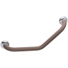 Barre d'appui 135° symétrique, 265 x 265 mm, tube alu. taupe soft Ø 30 mm
