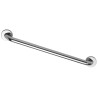 Barre d'appui droite, tube inox poli brillant Ø 32 mm, embase Ø 77 mm