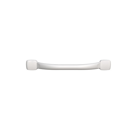 Barre d'appui droite, tube acier époxy Blanc brillant Ø25mm. Fix. Invisibles