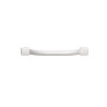 Barre d'appui droite, tube acier époxy Blanc brillant Ø25mm. Fix. Invisibles