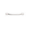 Barre d'appui droite, tube acier époxy Blanc MAT Ø25mm, fixations invisibles