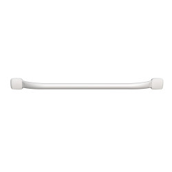 Barre d'appui droite, tube acier époxy Blanc MAT Ø25mm, fixations invisibles