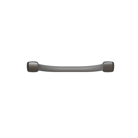 Barre d'appui droite, tube acier époxy gris Ø 25mm, fixations invisibles