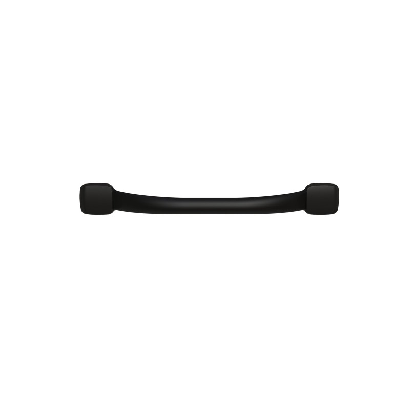 Barre d'appui droite, tube acier époxy Noir MAT Ø25mm, fixations invisibles