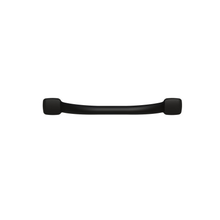Barre d'appui droite, tube acier époxy Noir MAT Ø25mm, fixations invisibles