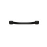 Barre d'appui droite, tube acier époxy Noir MAT Ø25mm, fixations invisibles