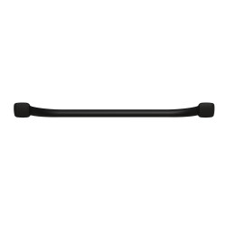 Barre d'appui droite, tube acier époxy Noir MAT Ø25mm, fixations invisibles