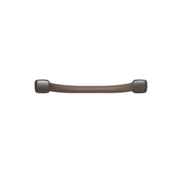 Barre d'appui droite, tube acier époxy Taupe Ø 25mm, fixations invisibles