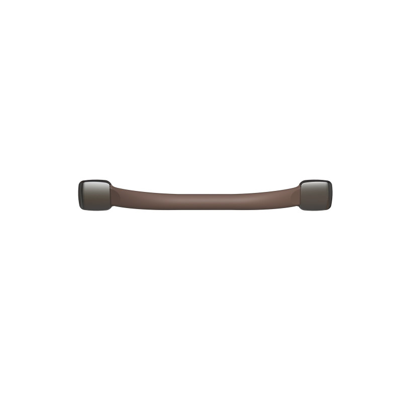 Barre d'appui droite, tube acier époxy Taupe Ø 25mm, fixations invisibles