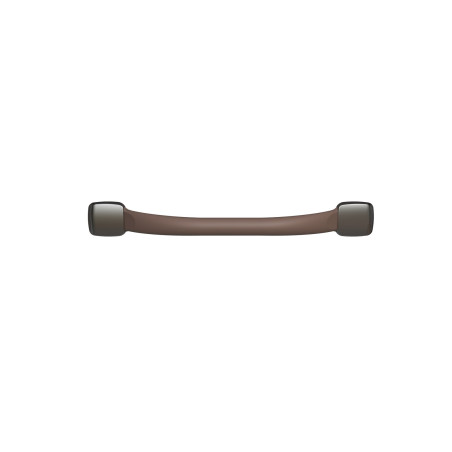 Barre d'appui droite, tube acier époxy Taupe Ø 25mm, fixations invisibles