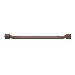 Barre d'appui droite, tube acier époxy Taupe Ø 25mm, fixations invisibles