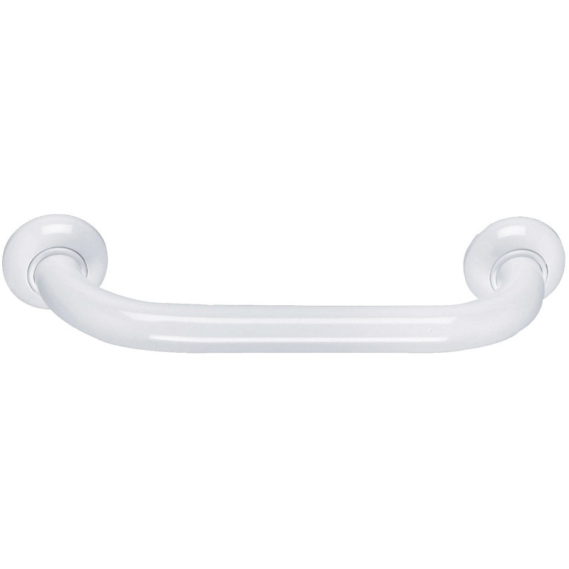 Barre d'appui droite, tube alu. époxy Ø 30 mm, cache-fixations, blanche