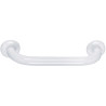 Barre d'appui droite, tube alu. époxy Ø 30 mm, cache-fixations, blanche