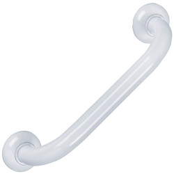 Barre d'appui droite, tube alu. époxy Ø 30 mm, cache-fixations, blanche
