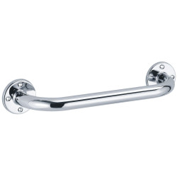 Barre d'appui droite 300 mm, tube laiton chromé Ø 25 mm