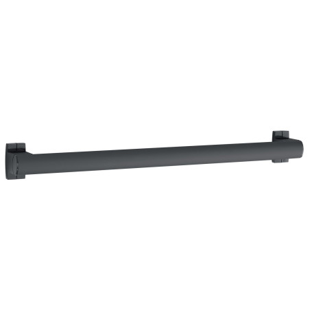 Barre droite, tube aluminium anthracite Ø 38x25 mm, cache-fixations anth