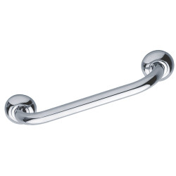Barre d'appui droite, tube laiton chromé Ø 25 mm, fixations invisibles