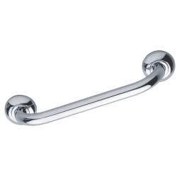 Barre d'appui droite, tube laiton chromé Ø 25 mm, fixations invisibles