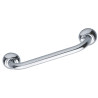Barre d'appui droite, tube laiton chromé Ø 25 mm, fixations invisibles