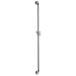 Barre d'appui droite, tube laiton chromé Ø 32 mm, cache brillant