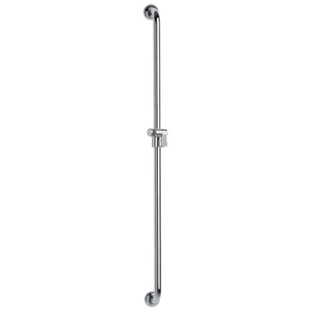 Barre d'appui droite, tube laiton chromé Ø 32 mm, cache brillant