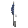 Barre d'appui verticale multifonctions H1050 mm, avec 3 accessoires, anthracite
