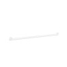Barre d'appui 1200 mm, avec coude, Ergolife nylon blanc, Ø 38x25 mm, avec embase
