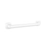 Barre d'appui, Ergolife nylon blanc, profil acier, Ø38x25 mm, avec embase