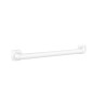 Barre d'appui, Ergolife nylon blanc, profil acier, Ø38x25 mm, avec embase
