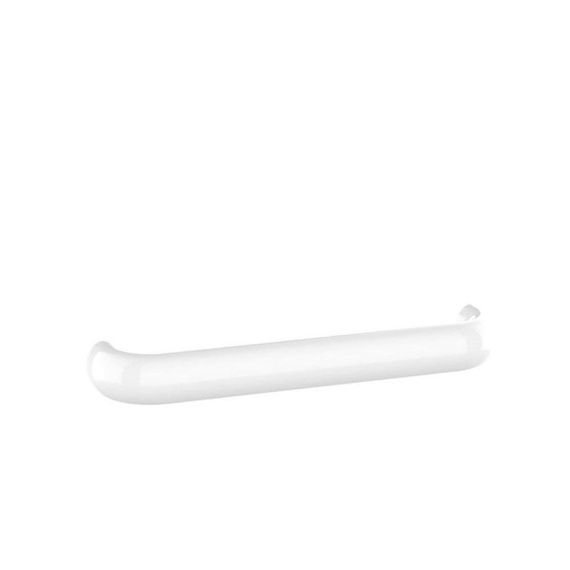 Barre d'appui, Ergolife nylon blanc, profil acier, Ø38x25 mm, sans embase