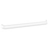 Barre d'appui, Ergolife nylon blanc, profil acier, Ø38x25 mm, sans embase