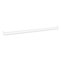 Barre d'appui, Ergolife nylon blanc, profil acier, Ø38x25 mm, sans embase
