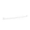 Barre d'appui 1000 mm, Ergolife nylon blanc, profil acier, Ø38x25mm, avec embase