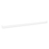 Barre d'appui 1000 mm, Ergolife nylon blanc, profil acier, Ø38x25mm, sans embase