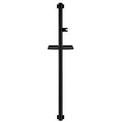Barre d'appui 1200 mm, tube alu., sup. douchette et cache-fixations anthracite